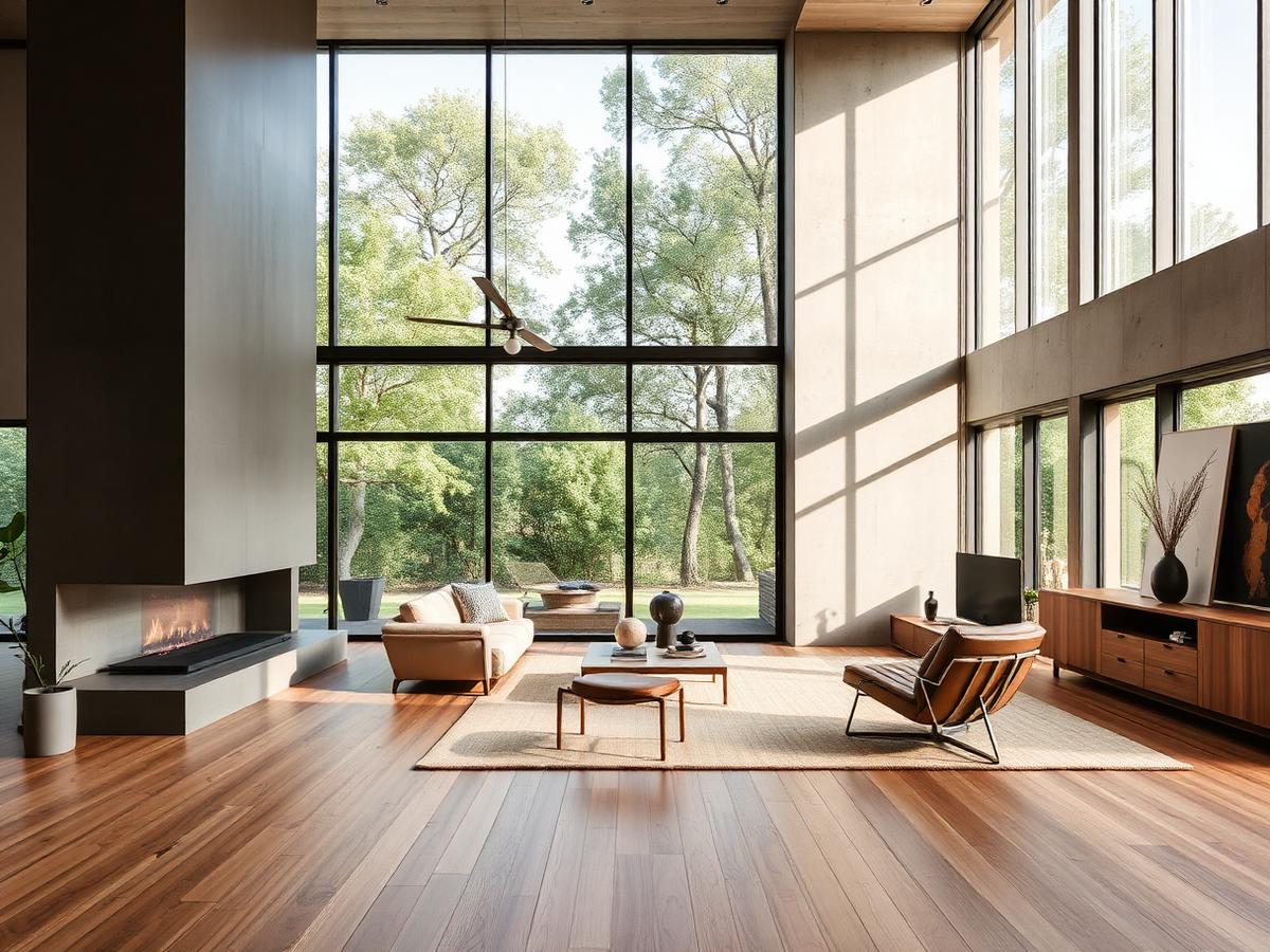 Hochwertiges Interieur mit Tageslicht und Materialität