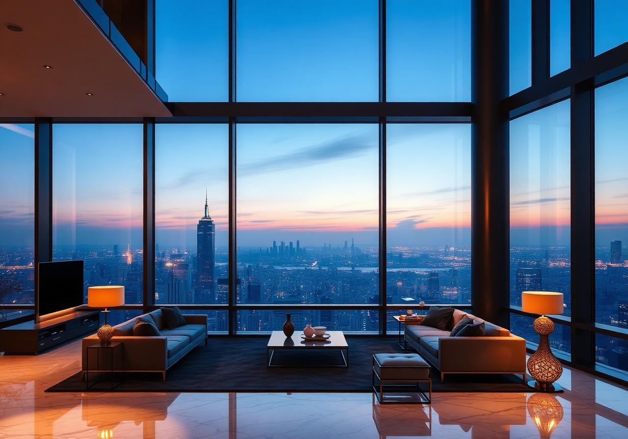 Exklusives Penthouse mit Skyline-Blick